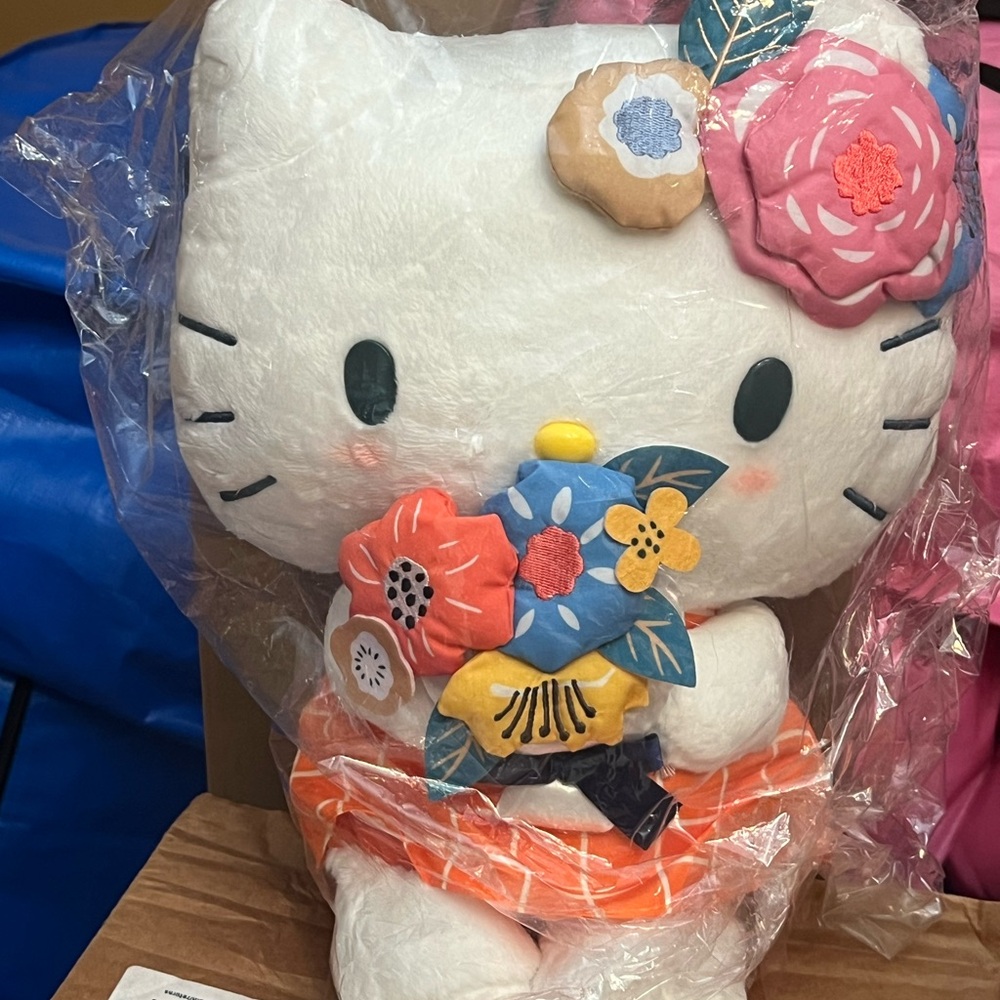 Floral Hello Kitty Plush
